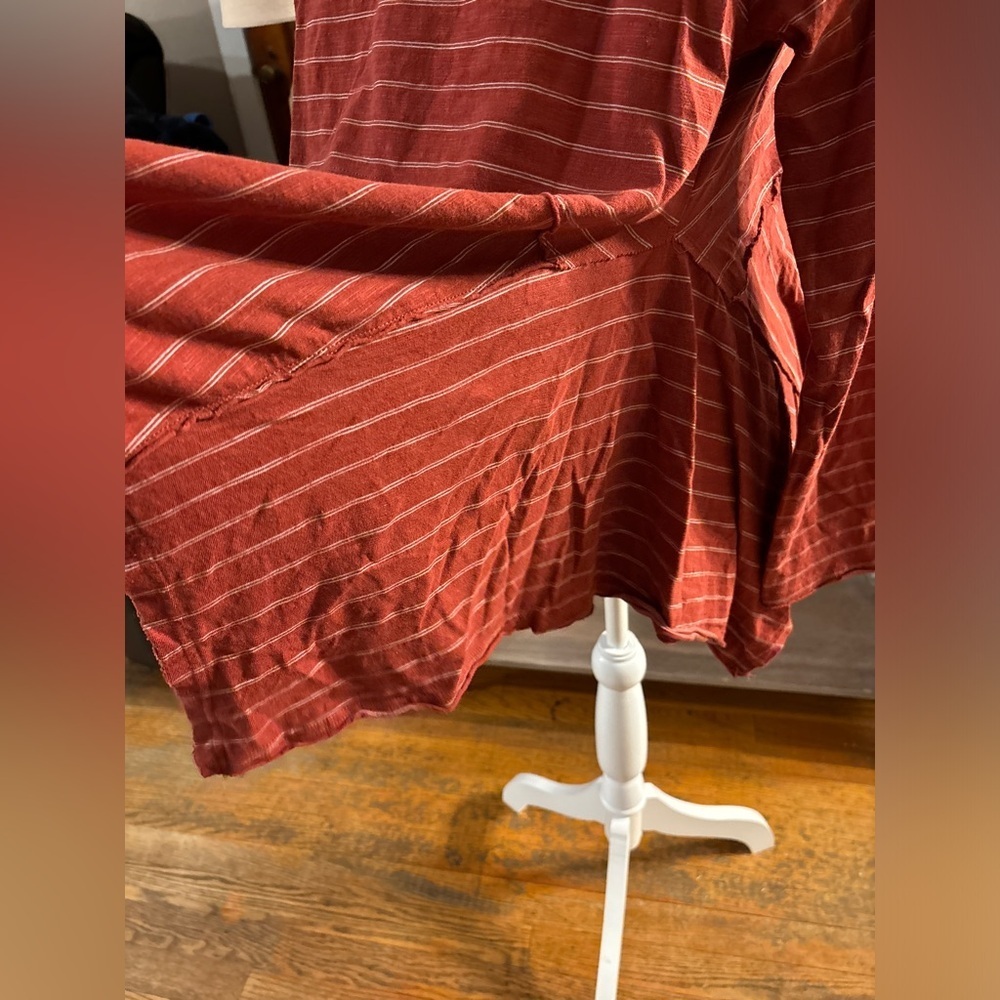 Easel Stripped Asymmetrical Top - Picture 5 of 9